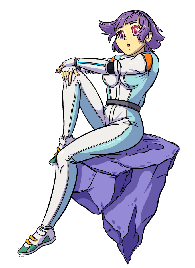 Levitating girl